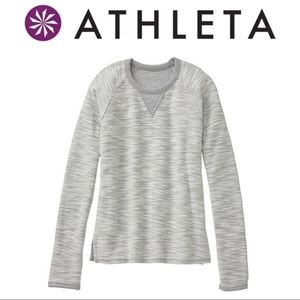 Athleta castle peak slub crew sweatshirt SZ XS